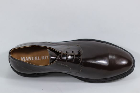 Туфлі чоловічі дербі MANUEL RITZ 5920M 45 р 30.5 см темно-коричневий 5920