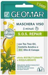 Маска для лица Geomar SOS Repair для быстрого восстановления с центеллой и маслами чайного дерева и конопли 15 мл