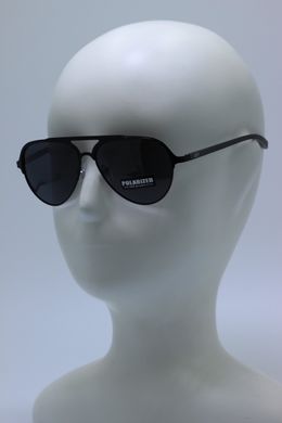 Сонцезахисні окуляри Авіатори RPN polarized 6667G колір лінзи чорні 6669