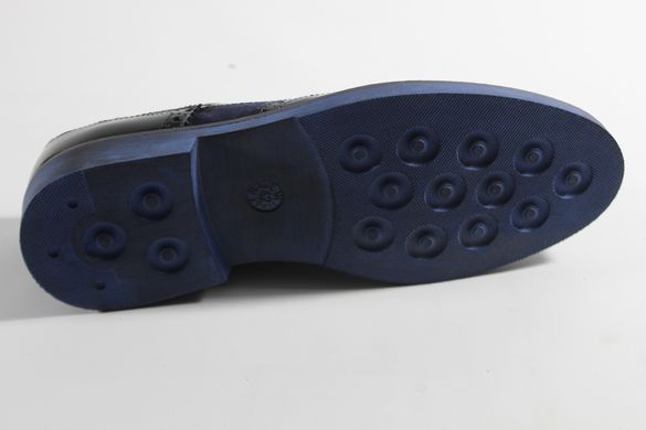 Туфлі чоловічі броги HERCOL SHOES 1642м 30 см 44 р темно-синій +1642