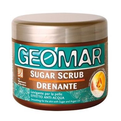 Цукровий скраб GEOMAR Sugar Scrub Peeling Розгладжуючий пілінг шкіри 600 г
