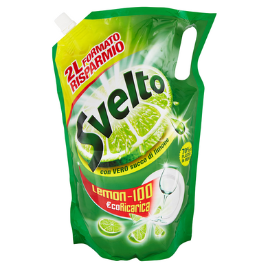 Засіб для миття посуду Svelto з лимонним соком 2 л