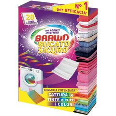 Серветки для поглинання кольору при пранні Brawn Bucato Safe  20 шт