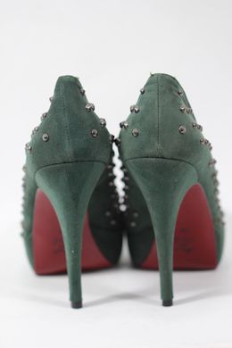 Туфли на каблуке NACREE 35 р 23.5 см темно-зеленый 0041