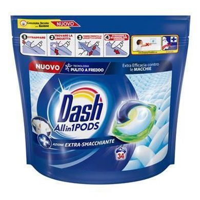 Капсули для прання DASH 3 в 1 Сlassico 34 шт