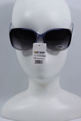 Сонцезахисні окуляри Квадратні See Vision Італія 6123G колір лінзи сірий градієнт 6123