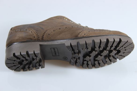 Туфли броги prodotto Italia 37 р 24.5 см коричневый 2186