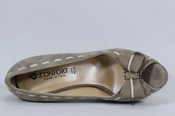 Туфлі жіночі на підборах CONFORT 6024M 37 р 24.5 см Бежевий 6025