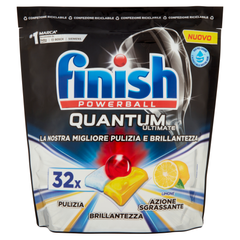 Таблетки для посудомоечных машин finish Powerball Quantum все в одном 32 шт