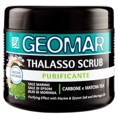 Очищуючий скраб  Geomar Thalasso Scrub Purificante з чорною сіллю і вулканічним піском 600 г