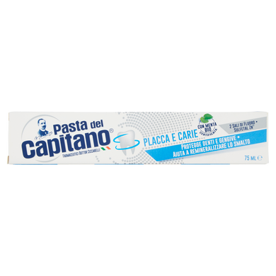 Зубная паста Capitano Placca e Carie против зубного налета и кариеса 100 мл