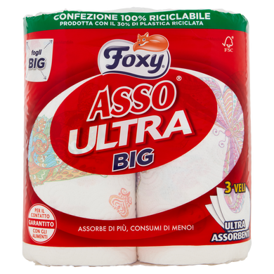 Кухонні рушники Foxy Asso Ultra Big 2 рулона