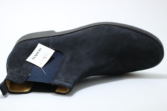 Ботинки мужские челси Made in Italy 45 р 30.5 см темно-синие 9597