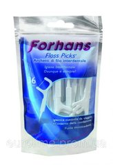 Флоссери Forhans Floss Picks Зубна нитка з тримачем і зубочисткою 2в1 36 шт.