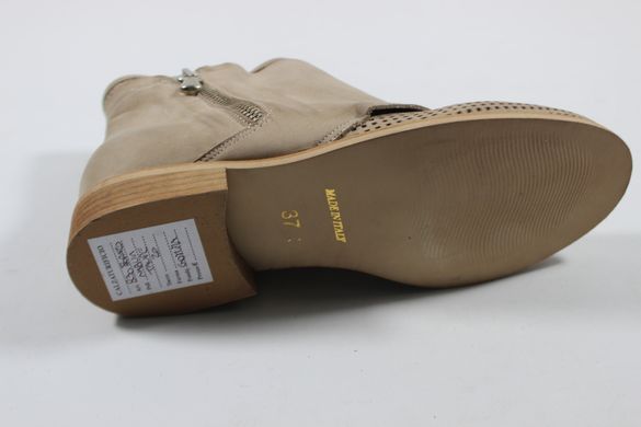 Ботинки женские prodotto Italia 37 р 24.5 см светло-коричневый 1616