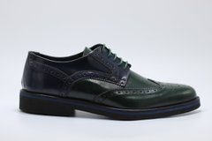 Туфлі чоловічі броги Gino Tagli 2758м 28.5 см 42 р темно-зелений 2758