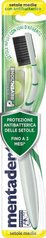 Зубна щітка Mentadent P з антибактеріальним ефектом середньої жорсткості зелена