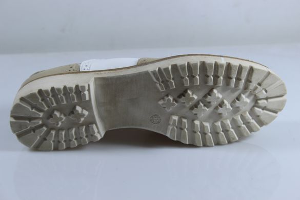 Туфлі броги жіночі prodotto Italia 36 р 24 см бежевий 2221
