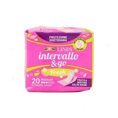 Ежедневные прокладки Lines Interval Folded Fresh, 20 шт.
