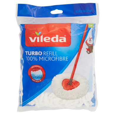 Сменный моп-запаска для швабры Turbo Refill 100% Microfibre Vileda 1 шт