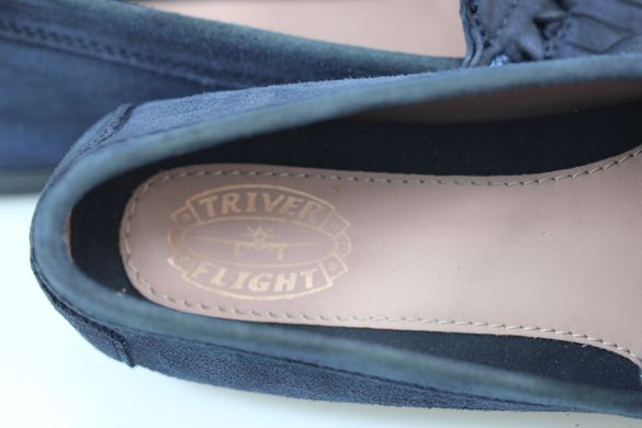 Туфлі жіночі лофери TRIVER FLIGHT 36 р 24 см темно-синій 4771