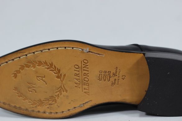 Туфлі чоловічі дербі prodotto Italia 5375m 44 р 29.5 см Чорний 5378