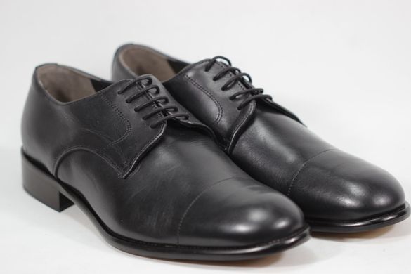 Туфлі чоловічі дербі prodotto Italia 5375m 40.5 р 28 см Чорний 5376