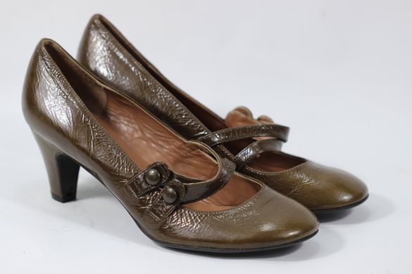 Туфлі на підборах MANOLA 39 р 25.5 см коричневий 0146