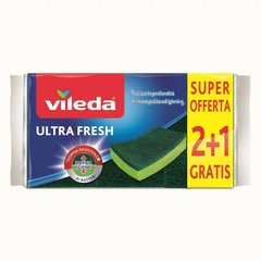 Губка для посуды Vileda ultra fresh 3 шт