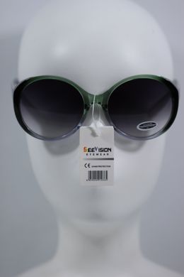 Солнцезащитные очки Овальные See Vision Италия 6126G цвет линзы серый градиент 6128