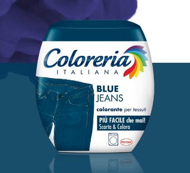 Краска для одежды COLORERIA ITALIANA BLU JEANS cиние джинсы 350г