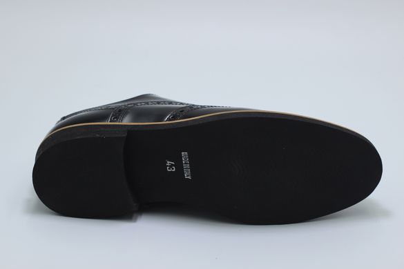 Туфлі чоловічі броги KLETOON 43 р 29 см чорні 7980