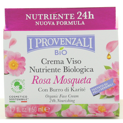 Крем для лица Provenzali Organic Moisturizing Rosa Mosqueta с вегетативной гиалуроновой кислотой 50 мл