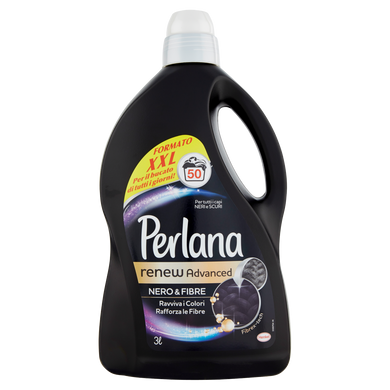 Рідкий засіб для прання PERLANA Nero & Fibre для чорних речей 50 прань 3000мл