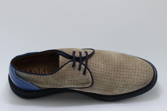 Туфлі чоловічі дербі MALDINI 42 р 28.5 см бежеві 9305