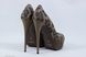 Туфлі жіночі на підборах DivineFollie 39 р 25.5 см коричневий 4347