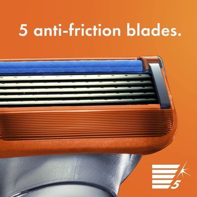 Бритва Gillette Fusion5 для чоловіків з прецизійним тримером + 3 змінні леза