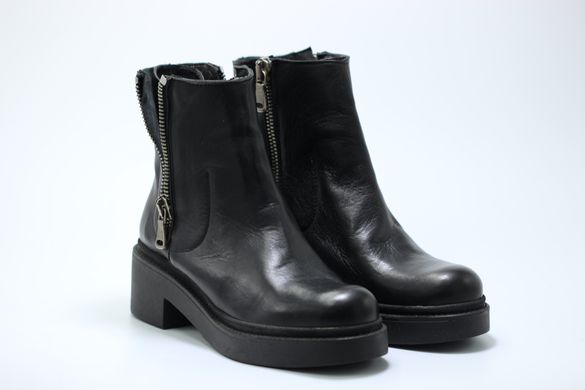 Ботинки женские Made in Italy 37 р 24.5 см черные 9602