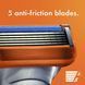 Бритва Gillette Fusion5 для чоловіків з прецизійним тримером + 3 змінні леза