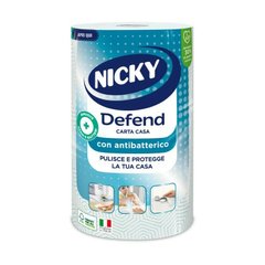 Полотенца NICKY DEFEND антибактериальные 3 слоя 80 отрываний