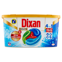 Капсулы для стирки DIXAN Discs Pulito & Igiene 25 шт