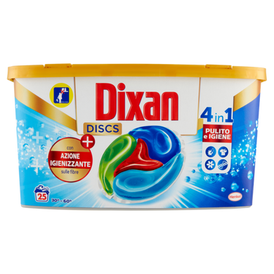Капсули для прання DIXAN Discs Pulito & Igiene 25 шт