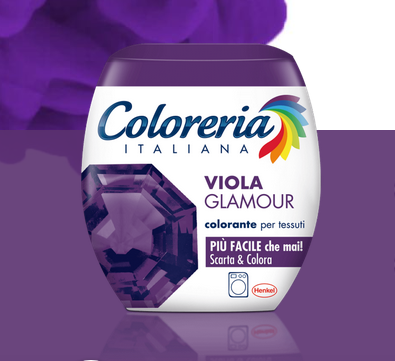 Краска для одежды Coloreria Italiana Viola Glamour фиолетовый гламур 350 г