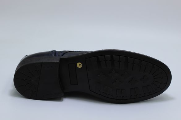 Туфлі чоловічі дербі Eleven 40 р. 27 см темно-синие 8131
