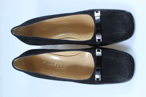 Туфли женские на каблуке pandora 36 р 24 см черный 2269