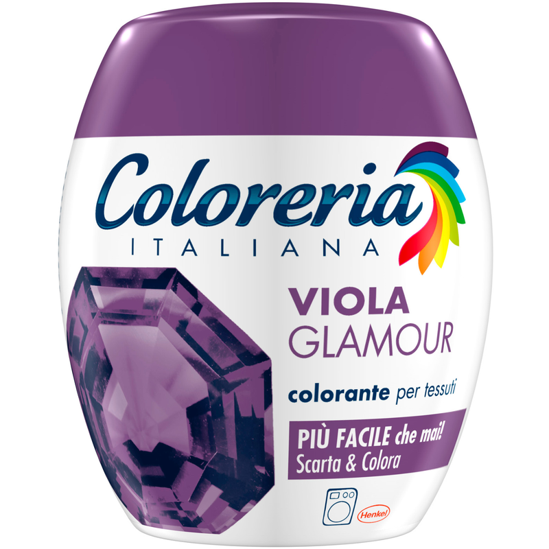 Краска для одежды Coloreria Italiana Viola Glamour фиолетовый гламур 350 г  - Товары из Италии — купить итальянскую обувь в интернет-магазине