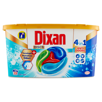 Капсули для прання DIXAN Discs Pulito Anti-Odore 25 шт