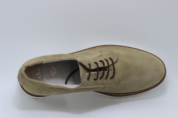 Туфлі чоловічі дербі prodotto Italia 0513м 27 см 40 р світло-сірий 0513
