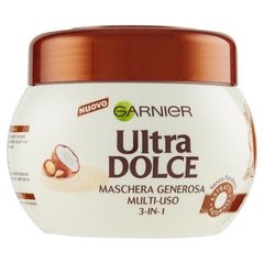 Маска для волос Garnier Ultra Dolce -питательная многоцелевая маска 3 в 1 с кокосом и макадамией - 300 мл.