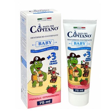 Зубна паста дитяча Pasta del Capitano Baby від 3х років 75 мл